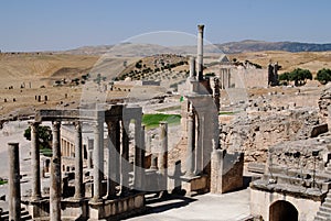 Ancient Theatre at Dougga / Thugga, Tunisia photo